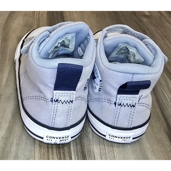 Converse Grey Canvas High Tops, Size 10 - Picture 5 of 11